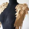 1 Pair Embroidery Angel Wing Coffee Patch RepairApplique Sewing Flower Wedding Bridal Dress DiY Decoration Accessories