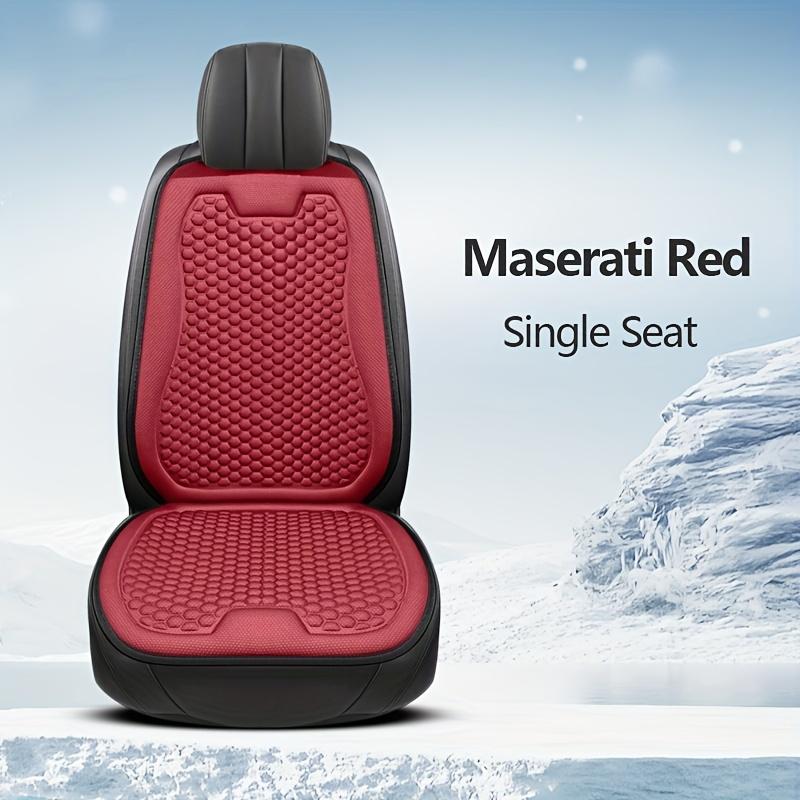 1 unidad Cojín para Asiento de Coche - Almohadilla Refrigerante Transpirable para Todas las Estaciones con Base Antideslizante, Eficiencia de Refrigeración y Calefacción, Fácil de Limpiar - Compatible con la Mayoría de los Vehículos
