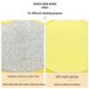 Double-Sided Kitchen Sponge and Scouring Pad Dish Scrubber, Non-Stick Oil Cleaning Cloth