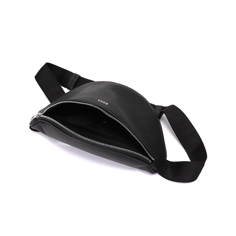 Hugo Boss Leather Crossbody Bag Men bags Black 50485597-001