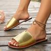 New women's shoes flat-soled cool slippers women's outer wear word cool slippers women's shoes