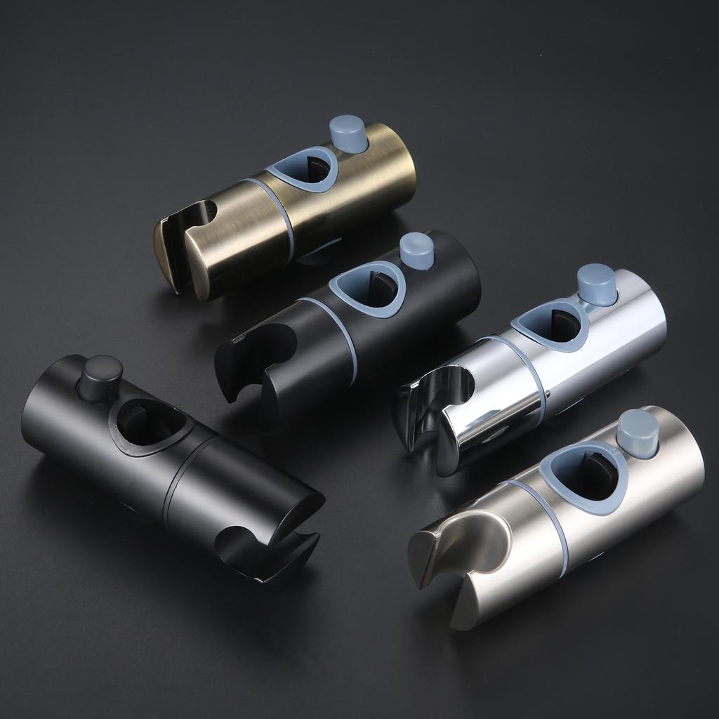 5 Colors ABS Replacement Shower Rail Head Holder Adjustable Shower Clip Bracket I11x3.8cm Shower Head Slider Bathroom Products