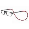 Reading Glasses High-grade Tr Magnetic Absorption Hanging Neck Funky Readers Glasses-2.5 Magnification-Red