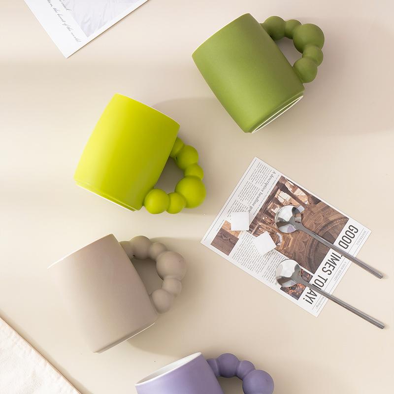 Life In Good Life Zhuzhu Cup Creative Mug Souvenir Gift Ceramic Water Cup High Value Gift for Girls