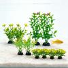 10pcs/set  Artificial Aquarium Plants green/colorful Realistic Faux Water Grass Easy to Install for Fish Tank Aquarium Decor