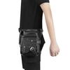 Steampunk Fanny Pack, Men's Rivet Chain Rock Motorcycle Fashi Crossbody Bags, Outdoor Street Trendy Leather Waist Thigh Bags