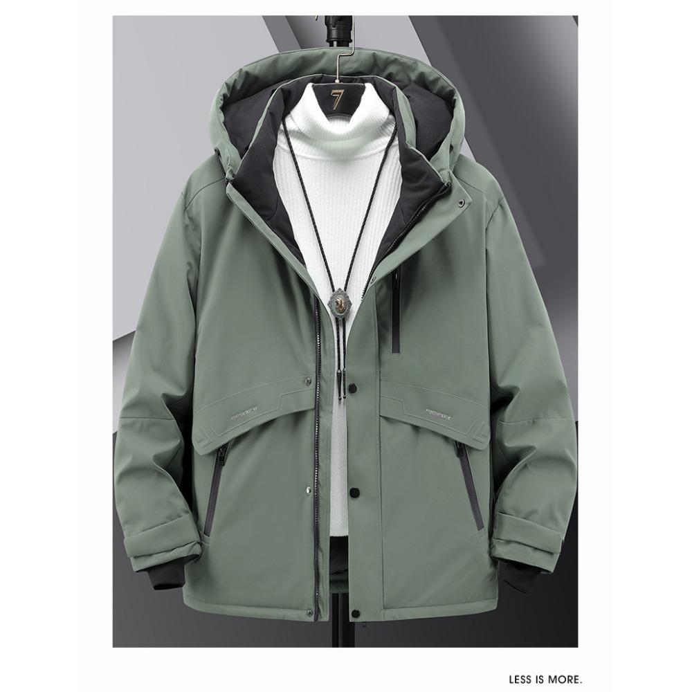 Fattened Plus Size, White Duck Down, Winter Down Jacket Trendy Brand Thickened Warm Jacket Men's Clothing