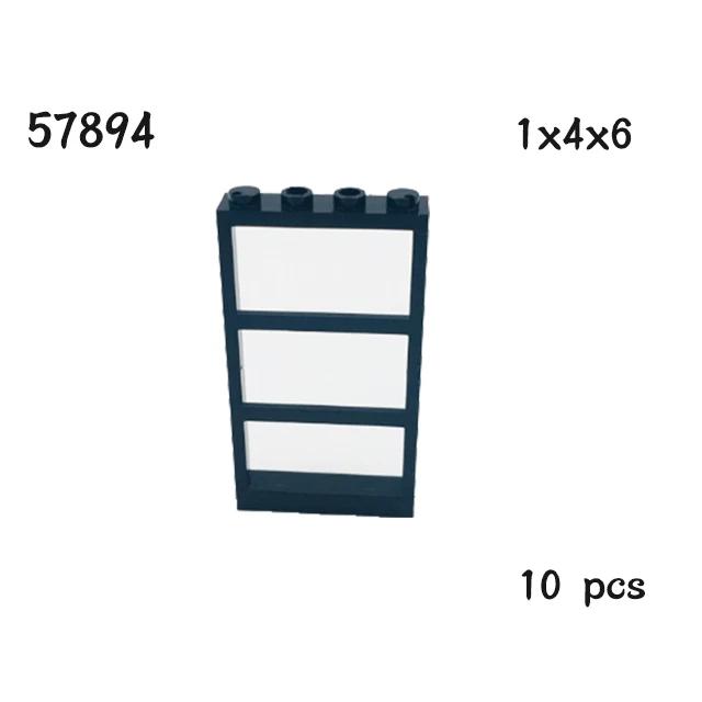 MOC Parts House Block 1x4x6 Door Frame Smart Windows 10 Pack 60596 60616 60803 57894 60623 60621 92589