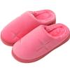 Autumn indoor home couple wool slippers warm shoes confinement non-slip velvet men's cotton slippers women