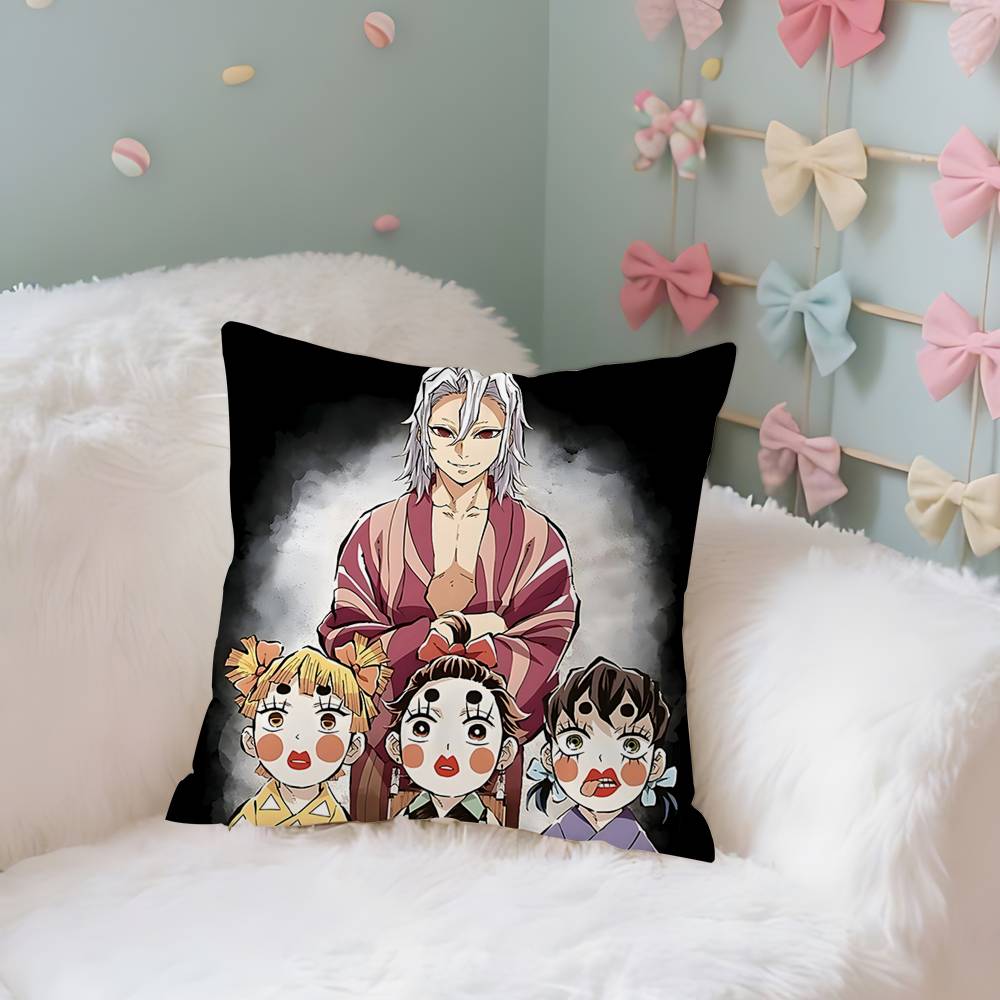 T-Tengens Uzuis Case Plush Fabric Soft Pillowcase Double Sided Print Cushion Cover Household Gifts