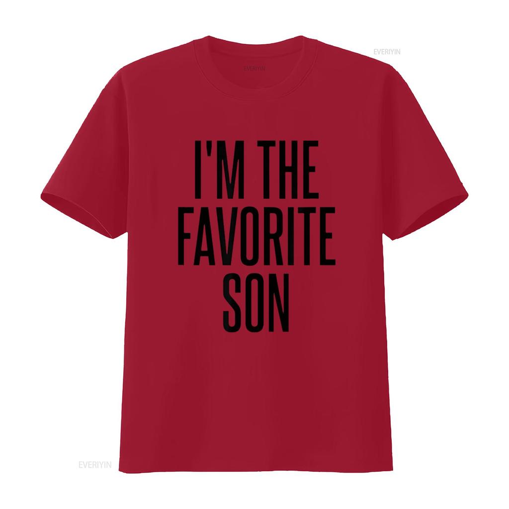 I m The Favorite Son T Shirt vintage Washed fashion Top For Everyday Wear Versatile Soft Comfortable graphic streetwear Casual