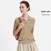 Navigare Women's Short Sleeve Cable Knit Polo Cardigan Top