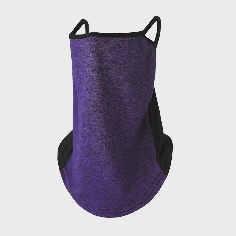 Summer Sunscreen Ice Silk Neck and Face Mask: UV Protection, Colorful, Dustproof, Windproof, Ear-Hanging for Outdoor Cycling