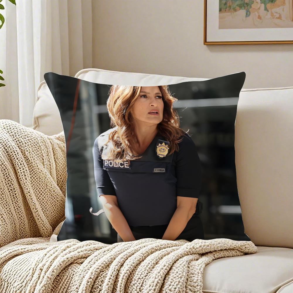 O-Olivia Benson Pillow Svu Character Cushion Cover Pillowcase Anti-Dustmite Living Room Sofa Decor Cushion Room