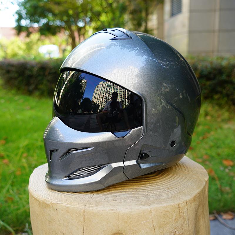 Scorpion Retro Motorcycle Helmet Removable Front Module Transparent Lens M L XL XXL Sizes Available for Motorbike Safety Gear