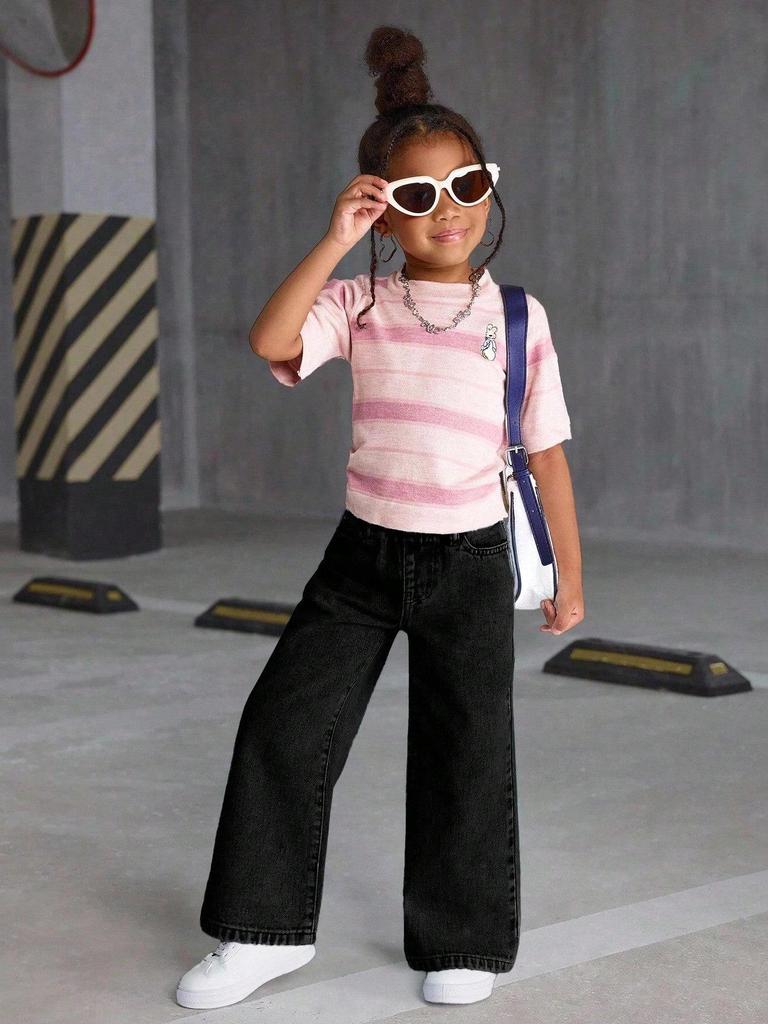 Teen Girls' Straight-Leg Loose Jeans - Children's Wear