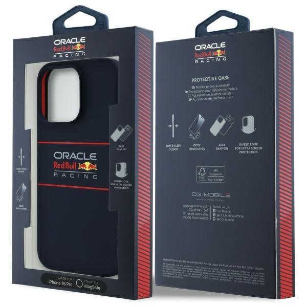 Red Bull Rbhmp16L24Sihsrv Iphone 16 Pro  6.3 Hardcase Granatowy/Navy Silicone Horizontal Logo Magsafe