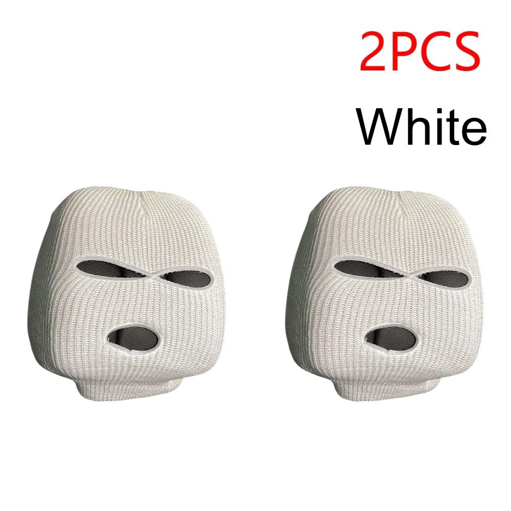 Universal Car Headrest Cover Car Seat Face Mask Ski Mask Halloween Christmas Funny Decoration for Tesla BMW Ford Volkswagen Kia