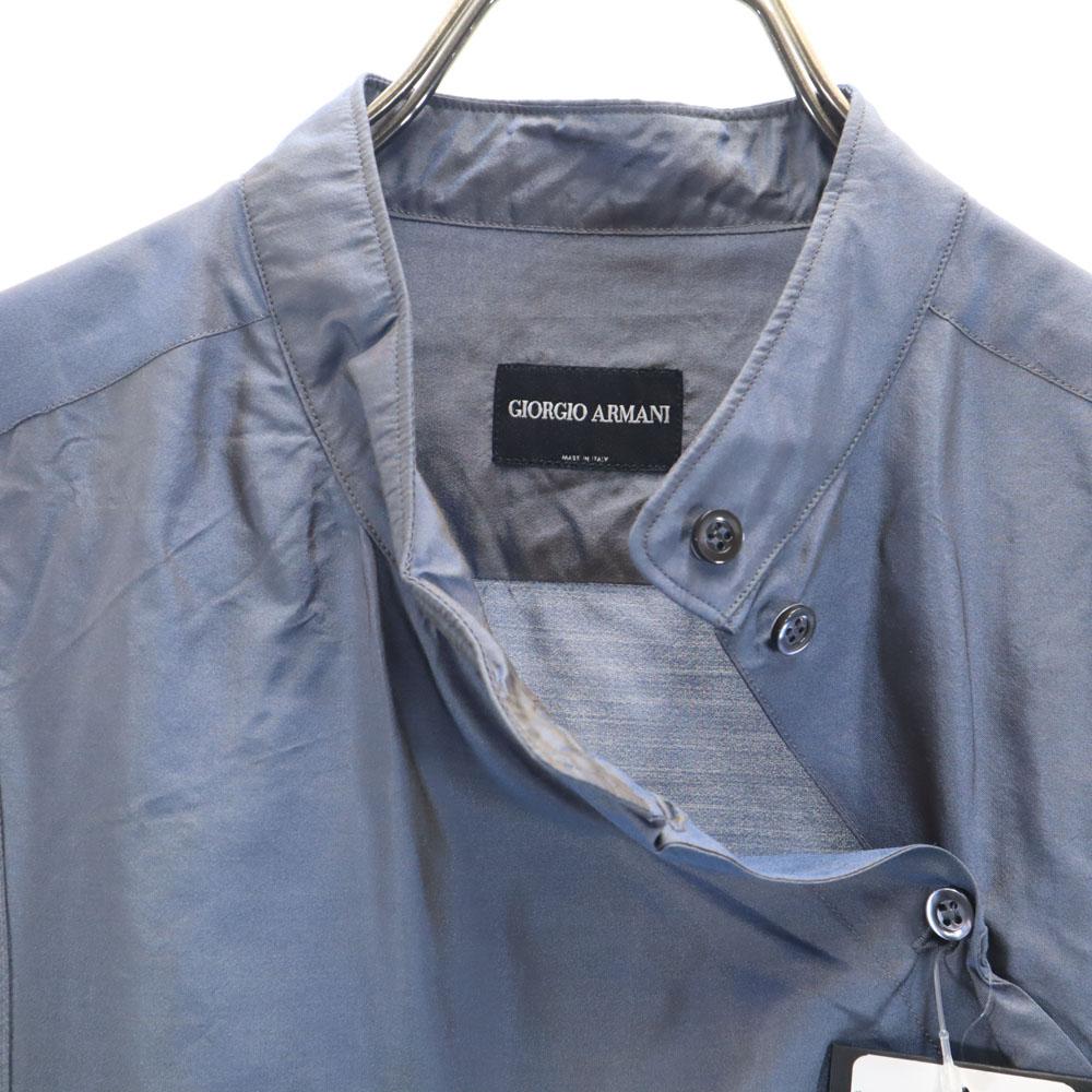Unused GIORGIO ARMANI Made In Italy Long Sleeve Band Collar Shirt Women Used