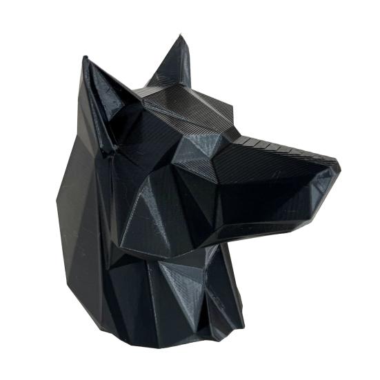 Animal Shaped Car Ornament 3D Printed Wolf Trailer Hitch Decoration, Howling Head Styling Accessory for Truck SUV Rear Bumper, Matte Finish