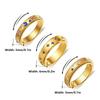 Europäisches und Amerikanisches Stern Sonne Schmetterling Strass Edelstahl Damen Ring Set