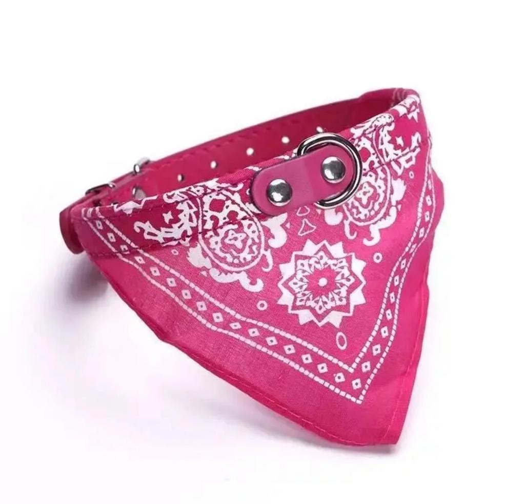 Adjustable Pet Bandana Collar Paisley Print Triangle Neckerchief for Small Medium Large Dogs Cats
