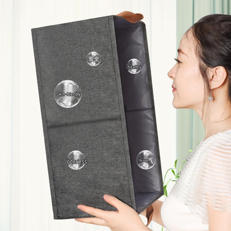 Cationic Steel Frame Foldable Fabric Storage Organizer 47*28*20cm