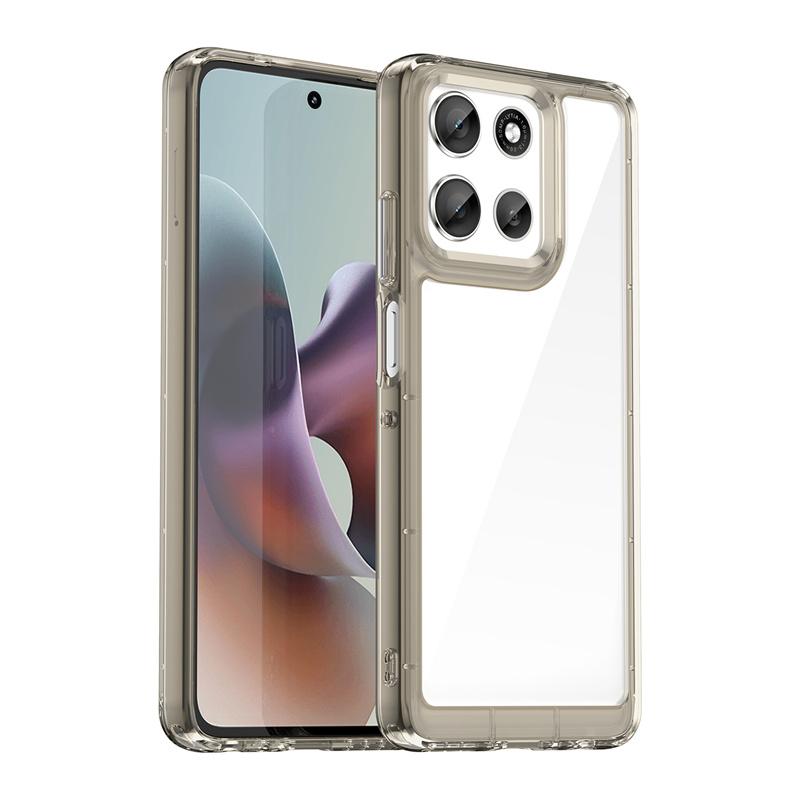 Przezroczyste Kolorowe Etui TPU dla Motorola Moto G06 Power G6 G86 G Pokrowiec Ochronny Przezroczyste Fundas Coque Capa