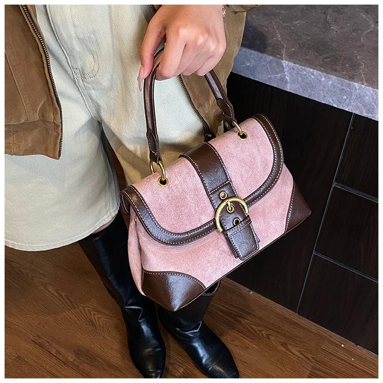 Vintage Ladies Handbags Patchwork Messenger Bag for Women shoulder bags PU Leather Luxury Square Bag small female totes