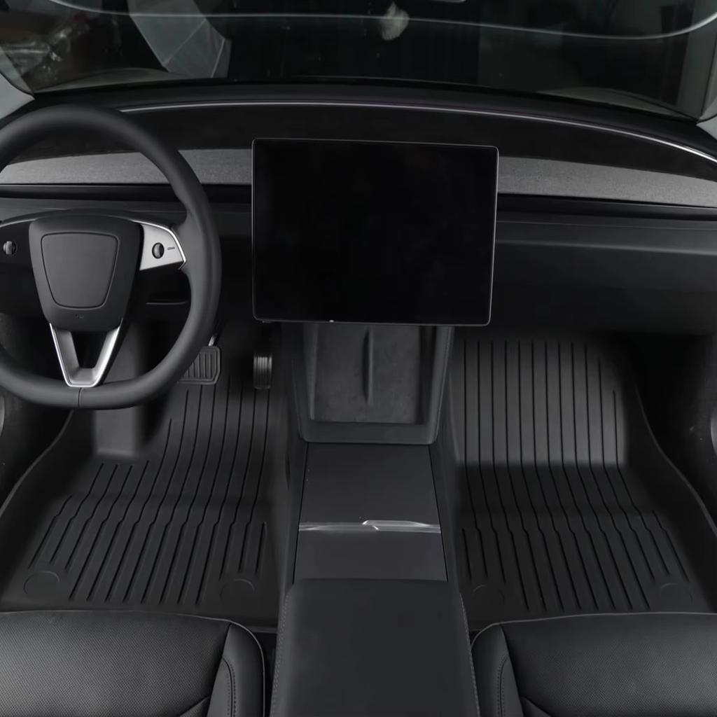 For Tesla New Model 3 Highland 2026-2024 TPE Floor Mats Durable Design Waterproof Luggage Mat Foot Pads Trunk Mats Accessories