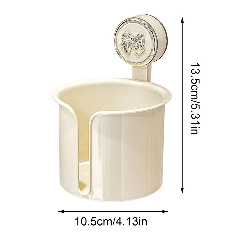 Toilet Roll Holder Suction Cup Tissue Holder For Bathroom Transparent Tissue Roll Dispenser Box For Washroom Hotel Bedroom