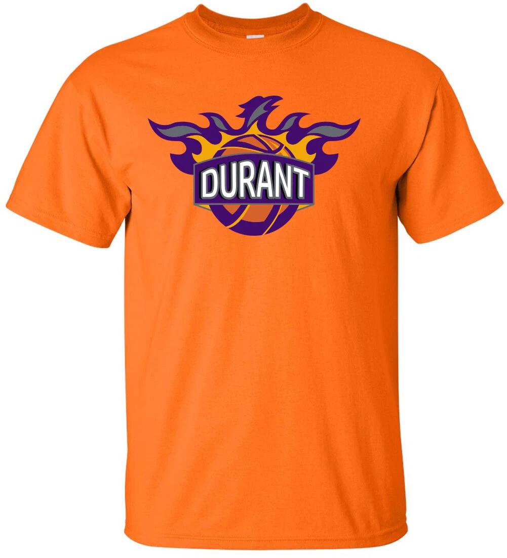 Kevin Durant KD Phoenix Suns Logo Long Short Sleeve T-Shirt S