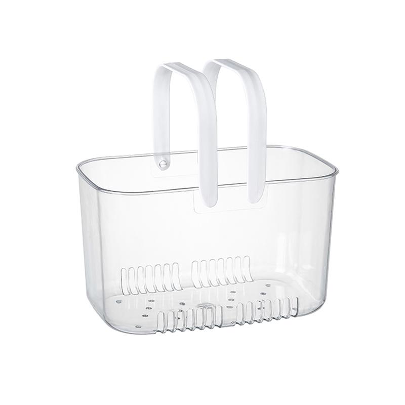 Transparenter Tragbarer Badekorb Aufbewahrungskorb Badezimmer Toilette Duschkorb