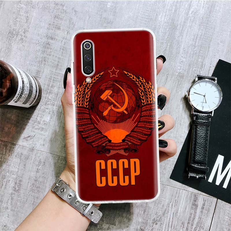 Russian Stalin Ussr Communism Phone Case For Xiaomi Redmi Note 10 9 8 11 Pro 11T 11S 10S 9S 9A 9C 9T 8T 8A 7 7A 5 Art Pattern