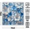 Floral Theme Shower Curtain 12 Hooks Suitable For Room Home Hotel Machine Washable Curtains Bathroom One Piece