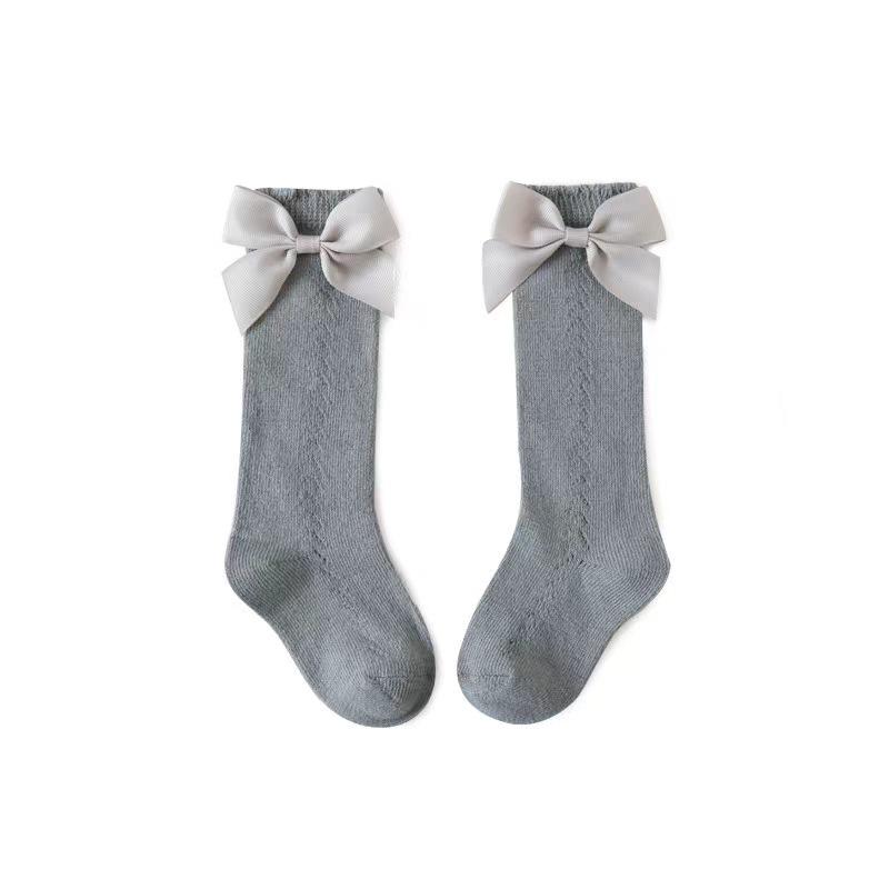 Girls' Princess Mesh Mid-Calf Socks for Summer, Spring, & Autumn – Versatile Korean Style