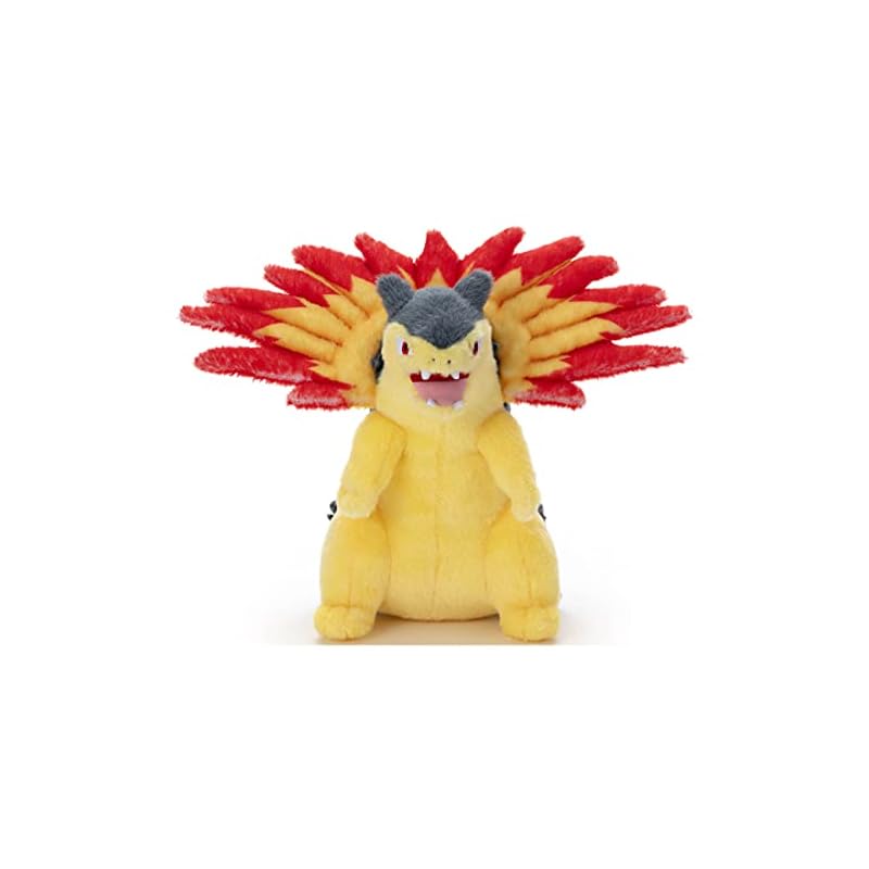 Takara Tomy Arts Pokémon I Choose You! Plush Toy, Typhlosion, Approx. 26cm Wide