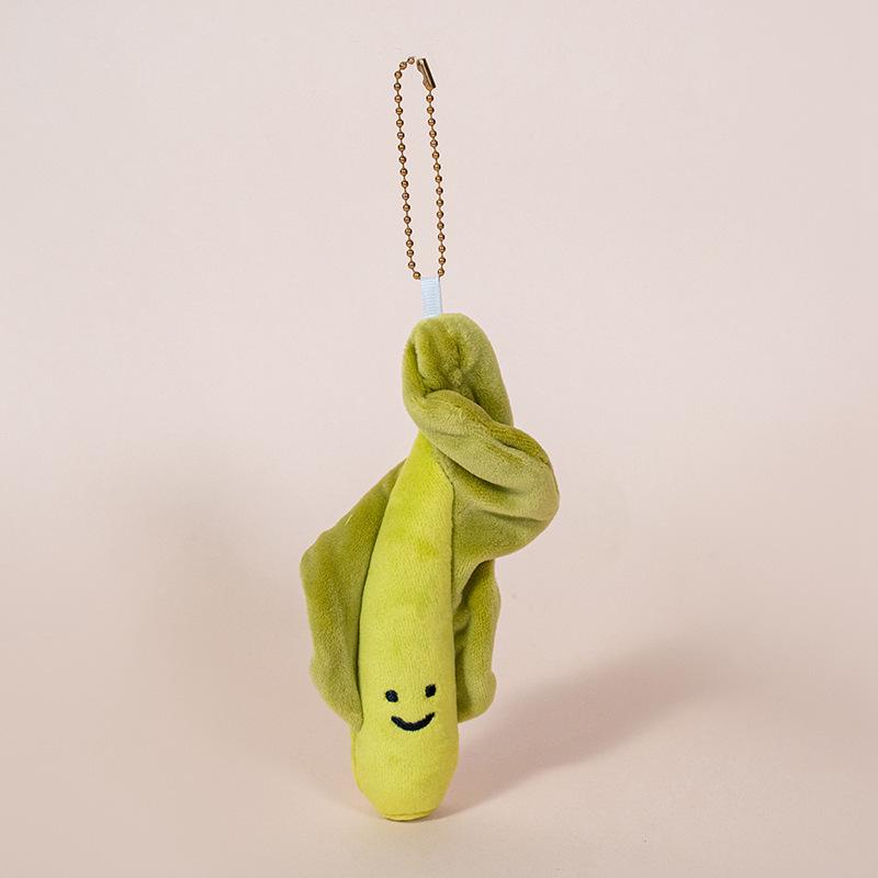 Fruit Plush Toy Keychain - Persimmon, Apple, Banana Backpack Accessory