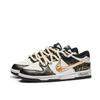Nike Dunk Gold Legend Abrasion Resistant Abrasion Resistant Low top Skateboard Shoes Unisex White Black Gold DD1391-100(Team202-)