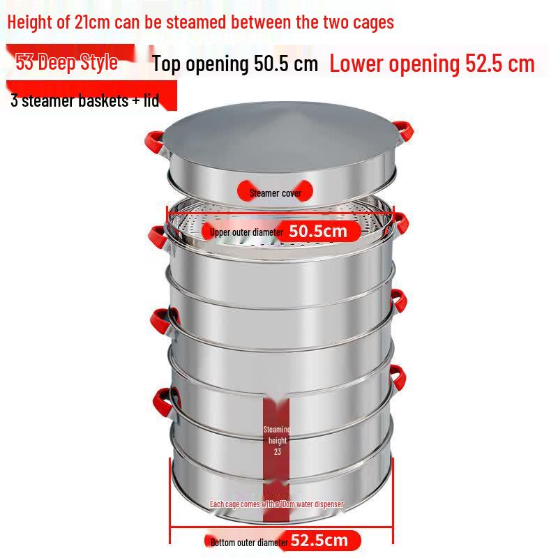 Multi-layer Stainless Steel Steamer Pot