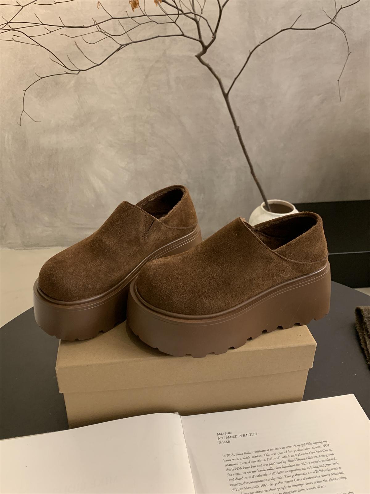 

Fashion Japanese Style 2025 Spring New Chunky Platform Pumps Woman Slip On Jk Uniform Shoes British High Heels Gothic Loafers Women 35