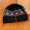 Snow Pattern Knitted Wool Hat for Women In Winter Jacquard Fair Island Style Warm Baotou Hat New Christmas Hat