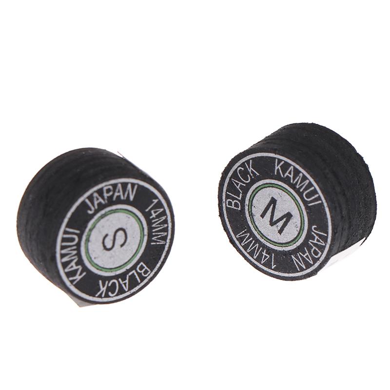 1Pc 14Mm Ss/S/M/H Cue Tip Quality Pool Billiard Leather Cue Tip Nine-Ball Cue Head Snooker Cue Tip Billiard Accessories