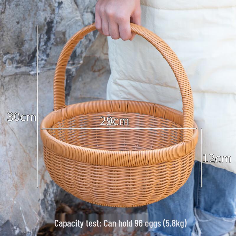 Многофункциональная плетеная вручную ротанговая корзина для хранения