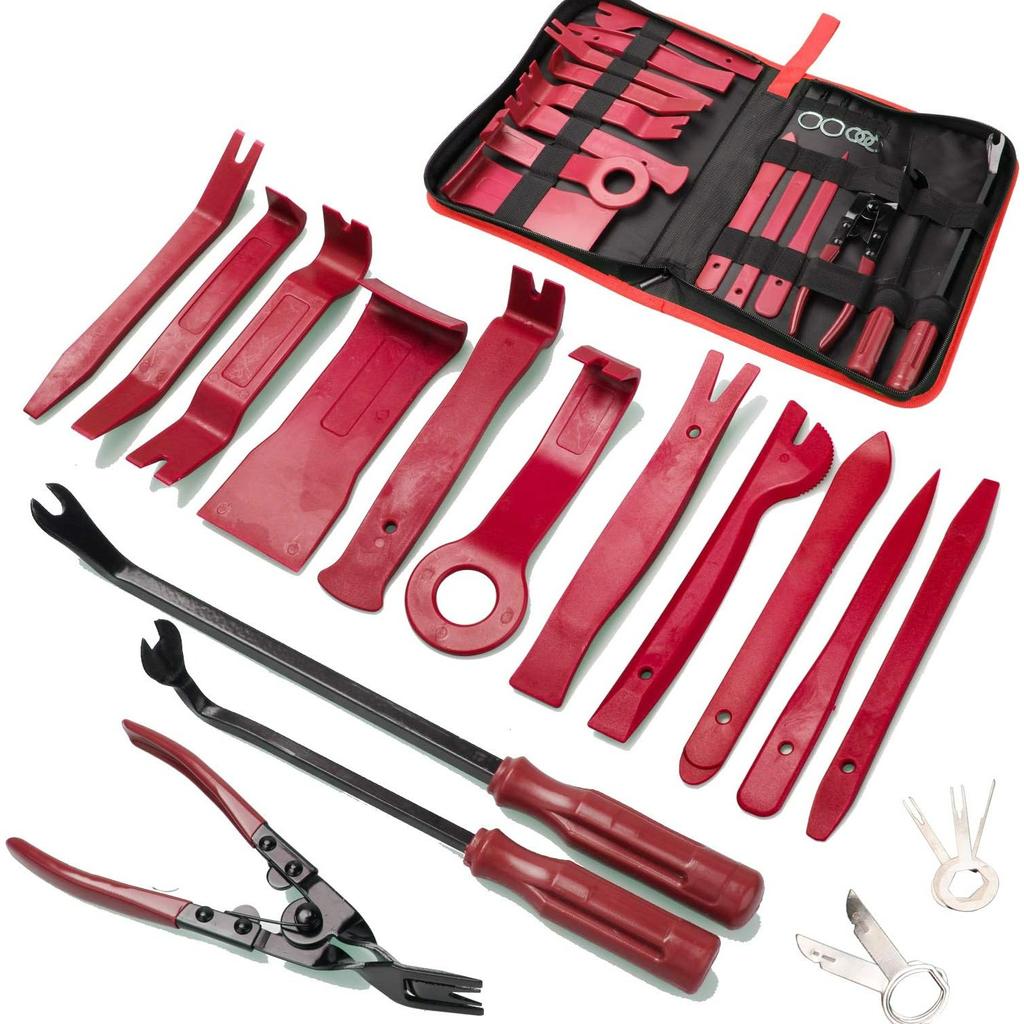 Trim Removal Tool, Car Panel Dashboard Door Audio Trim Removal Tool Kit, Auto Clip Pliers Fastener Remover Set, Plastic Pry Tool,Automotive Upholstery