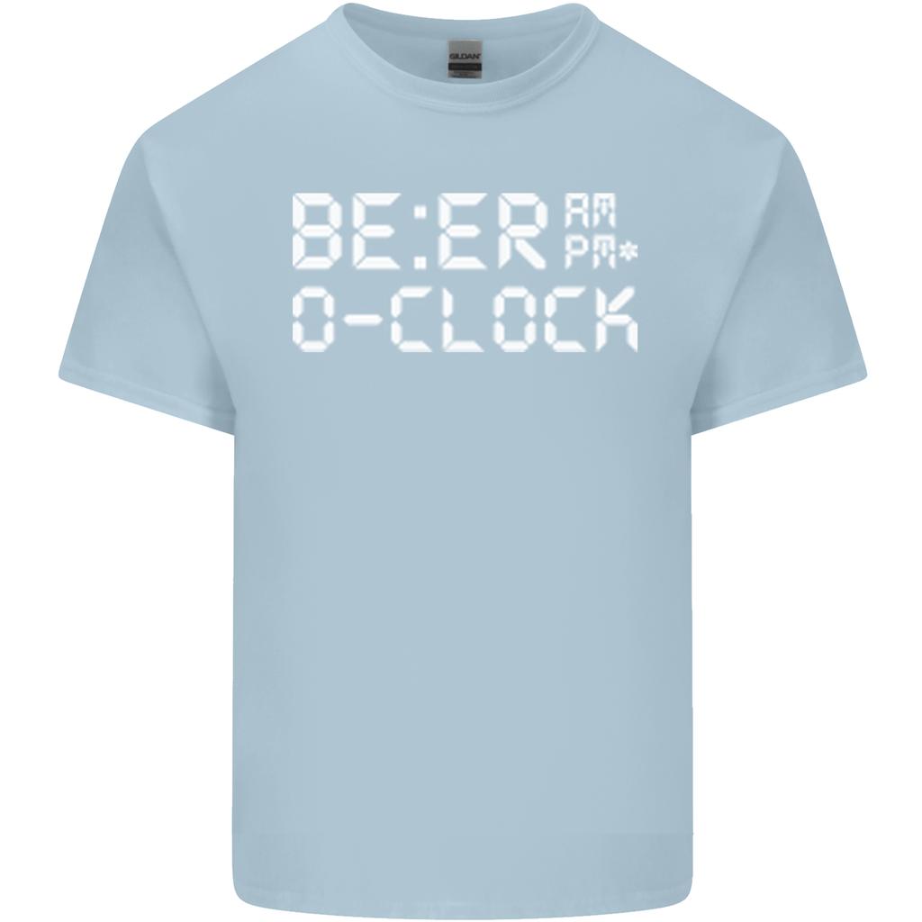 Beer OClock Funny Alcohol Drunk Humour Unisexs Light Cotton TShirt