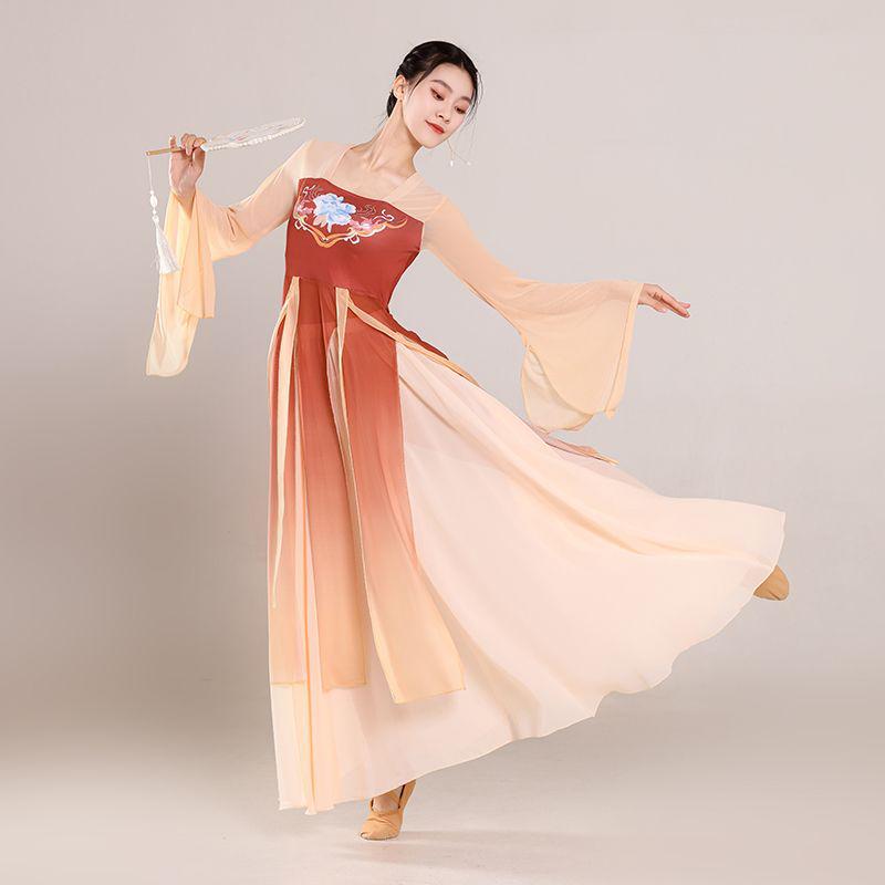 Flowy Ethnic Han Tang Dance Costume for Women - Fairy Spirit Style