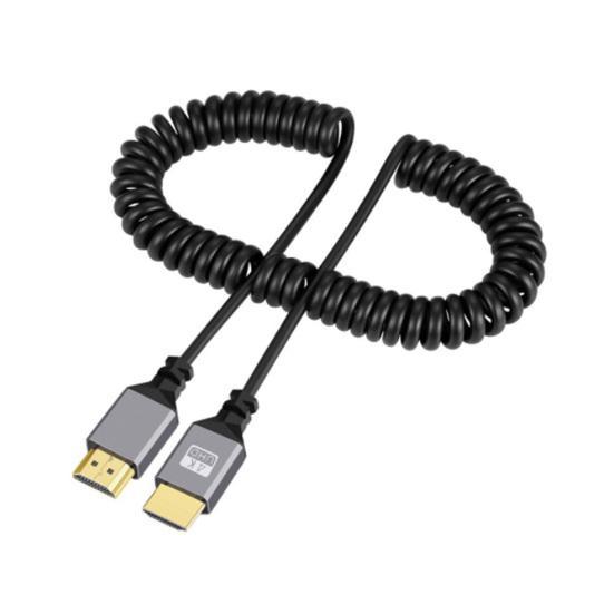 

HDMI-совместимый кабель с эффектом погружения 4K при 60 Гц. Высокоскоростная стабильная передача. Выдвижной универсальный видеокабель. чёрный