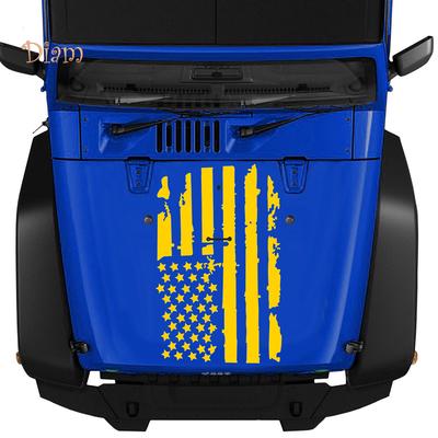 51 x 90CM Universal USA Flag Hood Car Truck Window Sticker For Jeep Wrangler
