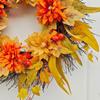  Fall Wreath for Front Door Autumns Wreath with Maple Leaves Indoor and Outdoor